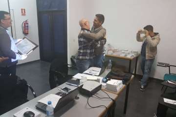  La AUME reconoce al socialista teldense Semidán Santana su etapa como delegado en Canarias (Foto TA)